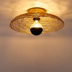 Oosterse plafondlamp goud 40 cm - Glan