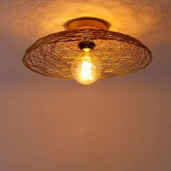 Oosterse plafondlamp goud 40 cm - Glan