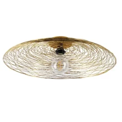 Oosterse plafondlamp goud 60 cm - Glan