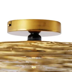 Oosterse plafondlamp goud 60 cm - Glan