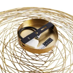 Oosterse plafondlamp goud 60 cm - Glan