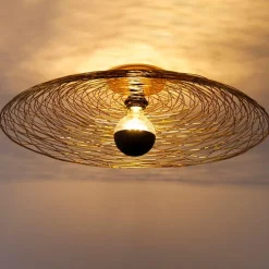 Oosterse plafondlamp goud 60 cm - Glan