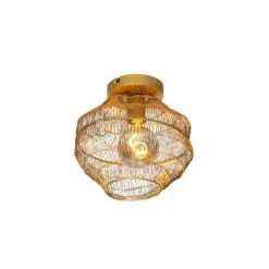 Oosterse plafondlamp goud 25 cm - Vadi
