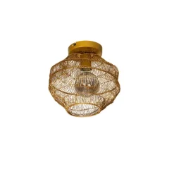 Oosterse plafondlamp goud 25 cm - Vadi