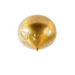 Oosterse plafondlamp goud met lichteffect - Zayn