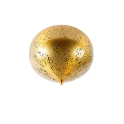 Oosterse plafondlamp goud met lichteffect - Zayn