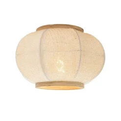 Oosterse plafondlamp naturel - Rob