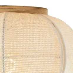 Oosterse plafondlamp naturel - Rob