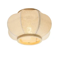 Oosterse plafondlamp naturel - Rob