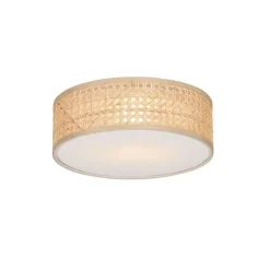 Oosterse plafondlamp rotan 30 cm - Tromma