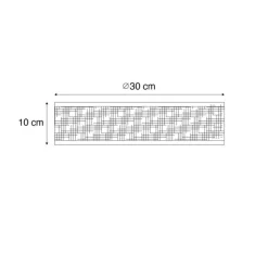 Oosterse plafondlamp rotan 30 cm - Tromma