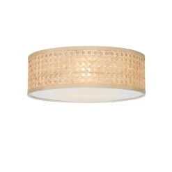Oosterse plafondlamp rotan 30 cm - Tromma