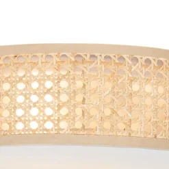 Oosterse plafondlamp rotan 40 cm 3-lichts - Tromma