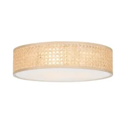Oosterse plafondlamp rotan 40 cm 3-lichts - Tromma