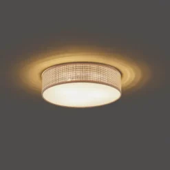 Oosterse plafondlamp rotan 38cm- Trammy