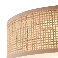 Oosterse plafondlamp rotan 30cm - Trammy