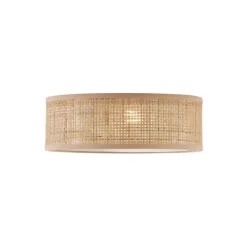 Oosterse plafondlamp rotan 30cm - Trammy