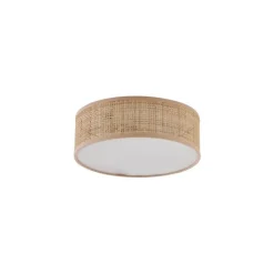 Oosterse plafondlamp rotan 30cm - Trammy