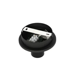 Oosterse plafondlamp zwart met naturel bamboe 62 cm - Pua