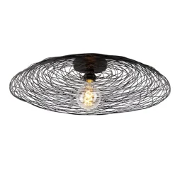Oosterse plafondlamp zwart 60 cm - Glan