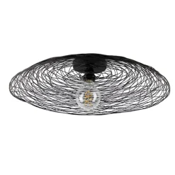 Oosterse plafondlamp zwart 60 cm - Glan