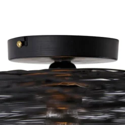 Oosterse plafondlamp zwart 60 cm - Glan