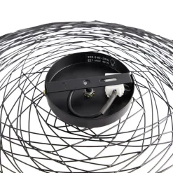 Oosterse plafondlamp zwart 60 cm - Glan