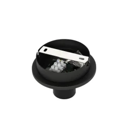 Oosterse plafondlamp zwart bamboe 62 cm - Pua