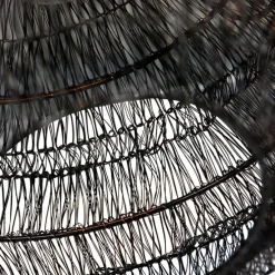 Oosterse plafondlamp zwart 45 cm - Vadi