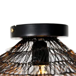 Oosterse plafondlamp zwart 45 cm - Vadi