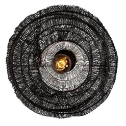 Oosterse plafondlamp zwart 45 cm - Vadi