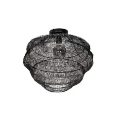 Oosterse plafondlamp zwart 45 cm - Vadi