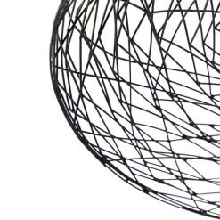 Oosterse plafondlamp zwart 40 cm - Glan