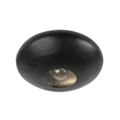 Oosterse plafondlamp zwart met goud 40 cm - Radiance