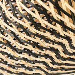 Oosterse plafondlamp zwart bamboe 50 cm - Ostrava