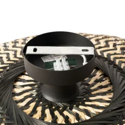 Oosterse plafondlamp zwart bamboe 50 cm - Ostrava