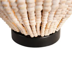 Oosterse tafellamp beige met kralen - Moti