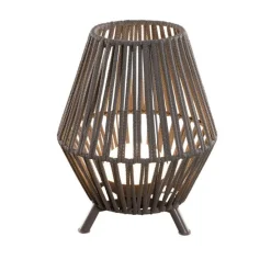 Oosterse tafellamp touw incl. LED dimbaar oplaadbaar - Contra