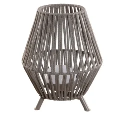 Oosterse tafellamp touw incl. LED dimbaar oplaadbaar - Contra