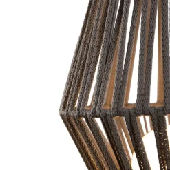 Oosterse tafellamp touw incl. LED dimbaar oplaadbaar - Contra