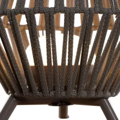 Oosterse tafellamp touw incl. LED dimbaar oplaadbaar - Contra