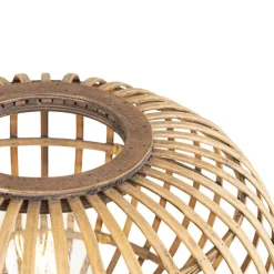 Oosterse tripod vloerlamp bamboe - Amira