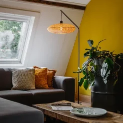 Oosterse vloerlamp bamboe - Ostrava