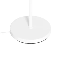 Oosterse vloerlamp wit met rotan 40 cm - Akira