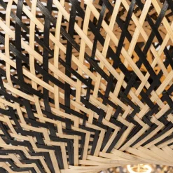 Oosterse vloerlamp zwart bamboe - Ostrava