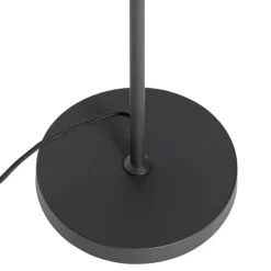 Oosterse vloerlamp zwart met bamboe 3-lichts - Rayan