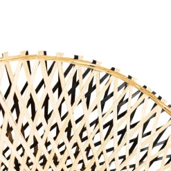 Oosterse wandlamp bamboe 50 cm met stekker - Rina