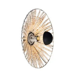 Oosterse wandlamp beige met kralen - Moti