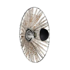 Oosterse wandlamp beige met kralen - Moti