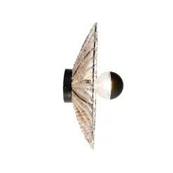 Oosterse wandlamp beige met kralen - Moti